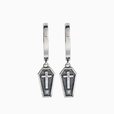 Jeulia "Tot für mich" Kreuz Sterling Silber Ohrringe