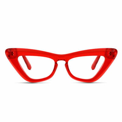 Grantha Lunettes Cat Eye Rouges