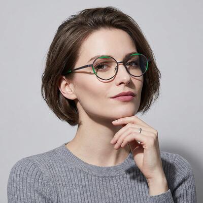 Bethun Graue Runde Brille