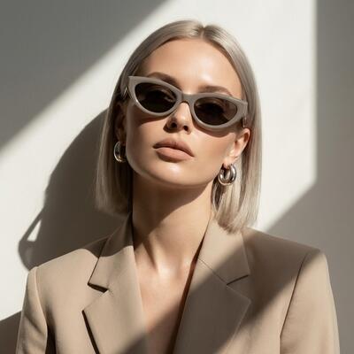 Reed Lunettes de soleil Cat Eye Grises