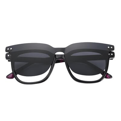 Sophia Black Square Glasses