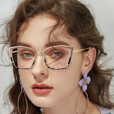 Babbitt Braune Cat Eye Brille