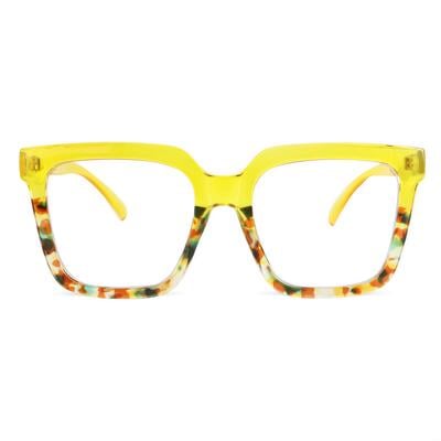 Penn Lunettes Carrées Jaunes