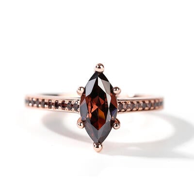 Jeulia "Leisure Time" Marquise Cut Sterling Silver Ring