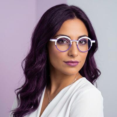 Blume Purple Round Glasses