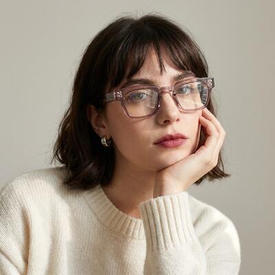 Rusk Gray Square Glasses