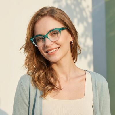 Lewis Green Cat Eye Glasses