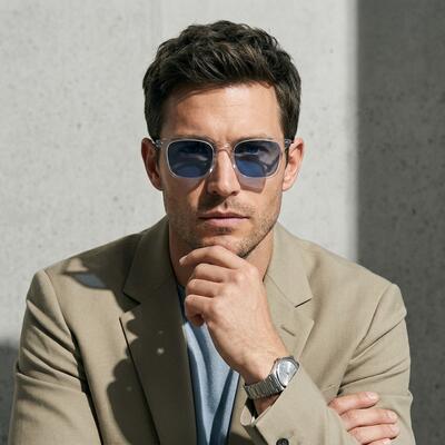Mildred Transparente Quadratische Sonnenbrille