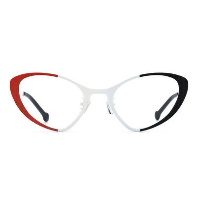 Washingto Lunettes Cat Eye Blanches