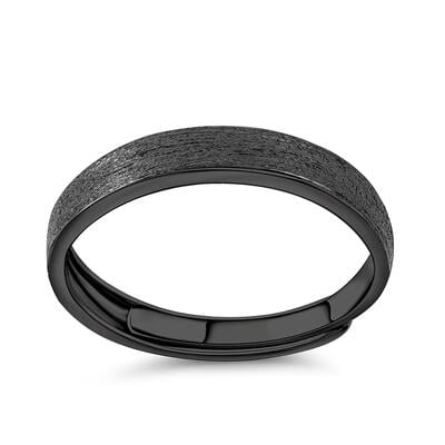 Jeulia Simple Sterling Silver Men's Band