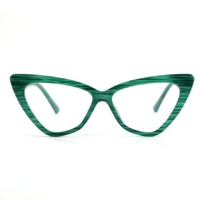 Stuart Grüne Cat Eye Brille