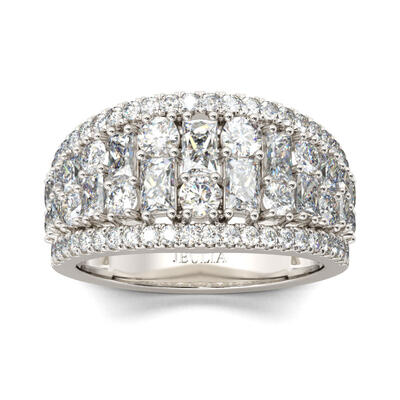 Jeulia Wide Shank Sterling Silver Women's Band