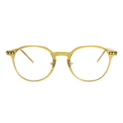 Quintion Green Round Glasses