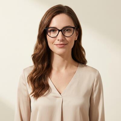 Shelley Black Cat Eye Glasses