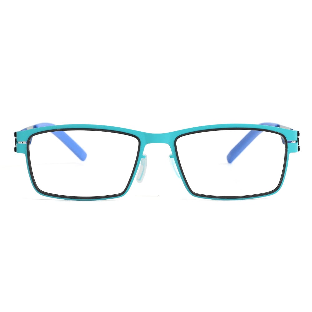 Andrea Blue Rectangle Glasses