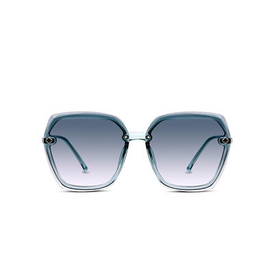 Jeulia "Floral Aroma" Hexagon Green Gradient Women's Sunglasses