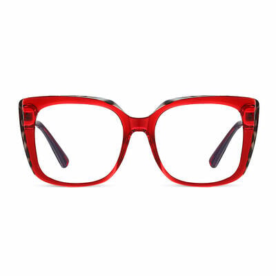 Birdir Lunettes Carrées Rouges