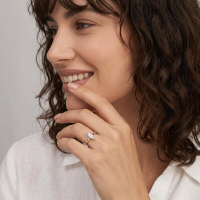 "Love Story" 1ct Marquise Cut Solitaire Engagement Ring