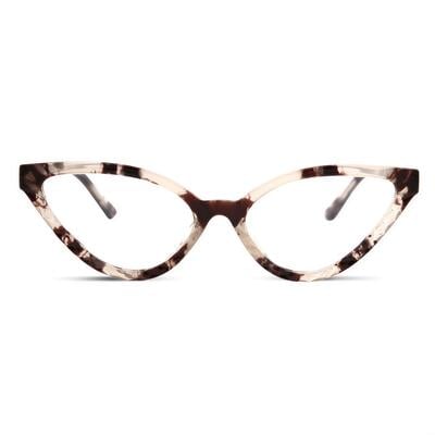 Abigail Braune Cat Eye Brille