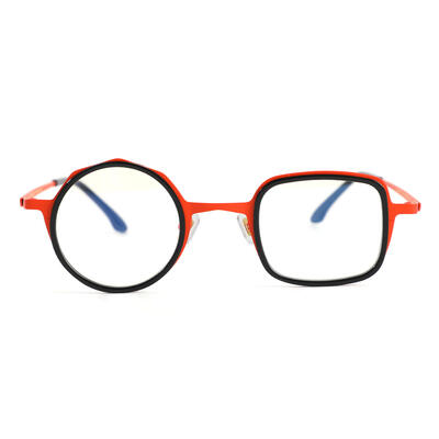 Bernal Black Square Round Glasses