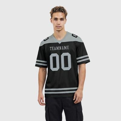 アメフト ユニフォーム ブラック 名前 チーム名 ロゴ 番号入り オーダーメイド 男女兼用