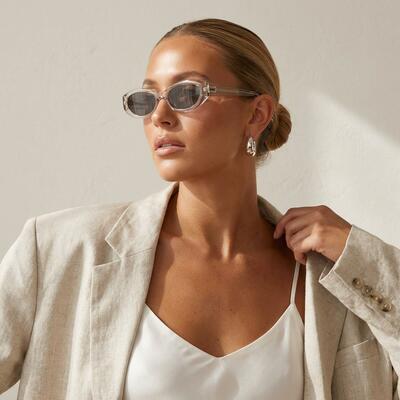 Moore Lunettes de soleil Ovales Champagne