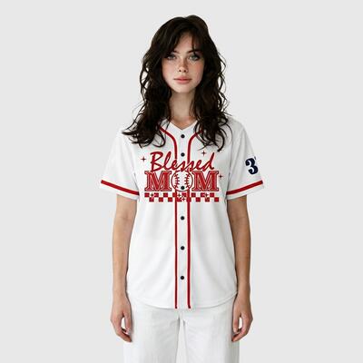 Custom Baseball Mom Jersey-Personalized Name Number-Mother's Day Gift