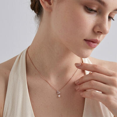 "Cœur Ardent" Collier Perle
