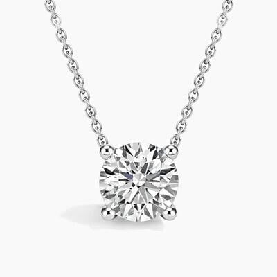 1ct ラウンドカット モアッサナイト ネックレス