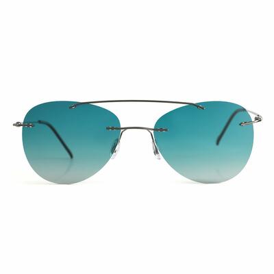 Elroy Gray Aviator Sunglasses