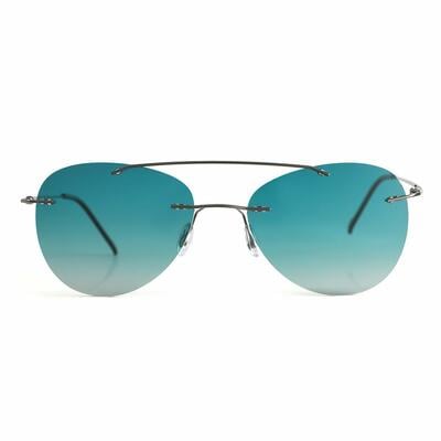 Elroy Gray Aviator Sunglasses