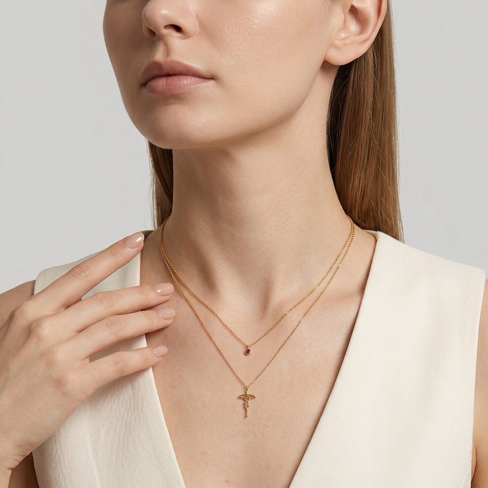 "Companionate Love" Round Cut Necklace