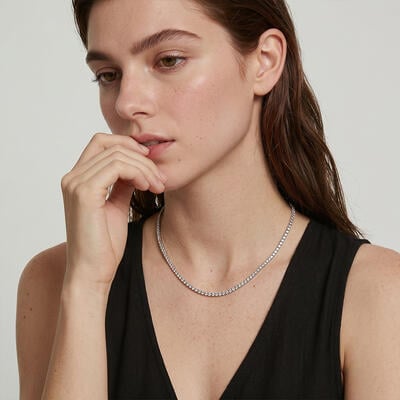 "From Star to Stardust" Tennis Necklace