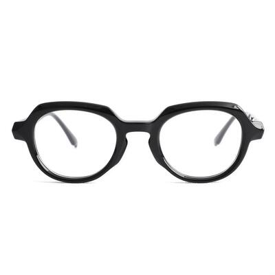 Deborah Schwarze Runde Brille