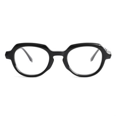 Deborah Schwarze Runde Brille