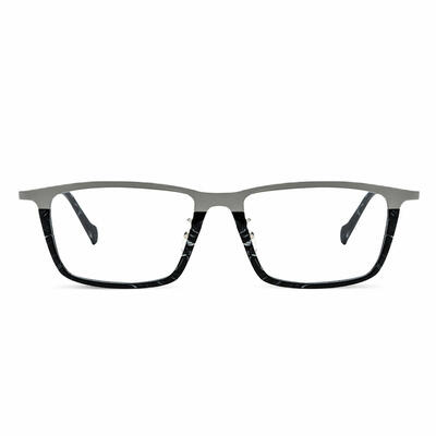 Burnal Gray Rectangle Glasses