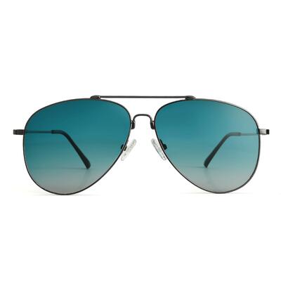Verna Gray Aviator Sunglasses