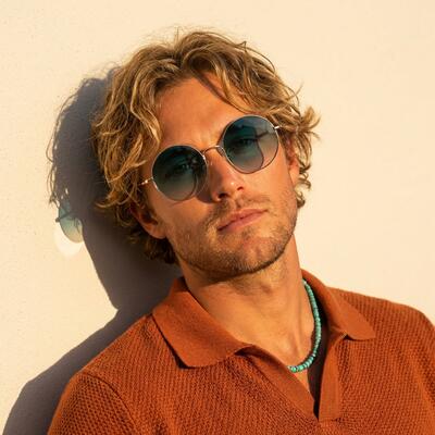 Juliana Gold Round Sunglasses