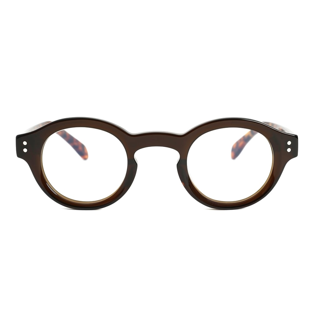 Olivia Brown Round Glasses