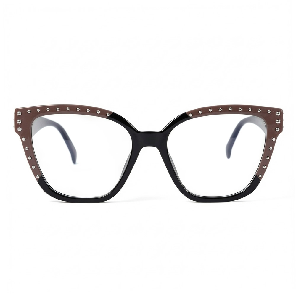 Gloria Brown Square Glasses