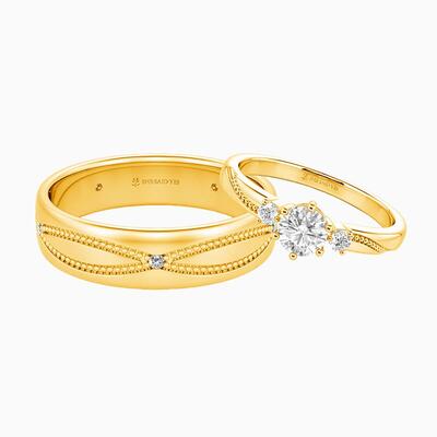"Pages of Us" Couple‘s Ring Set