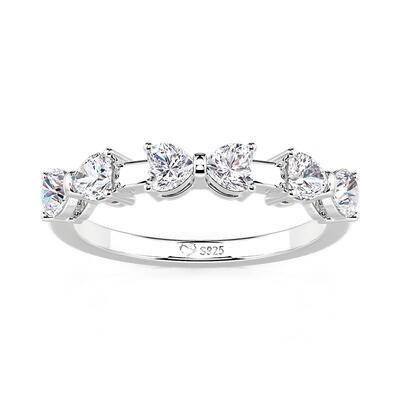 Jeulia Stackable Bow Ring for Women Sterling Silver