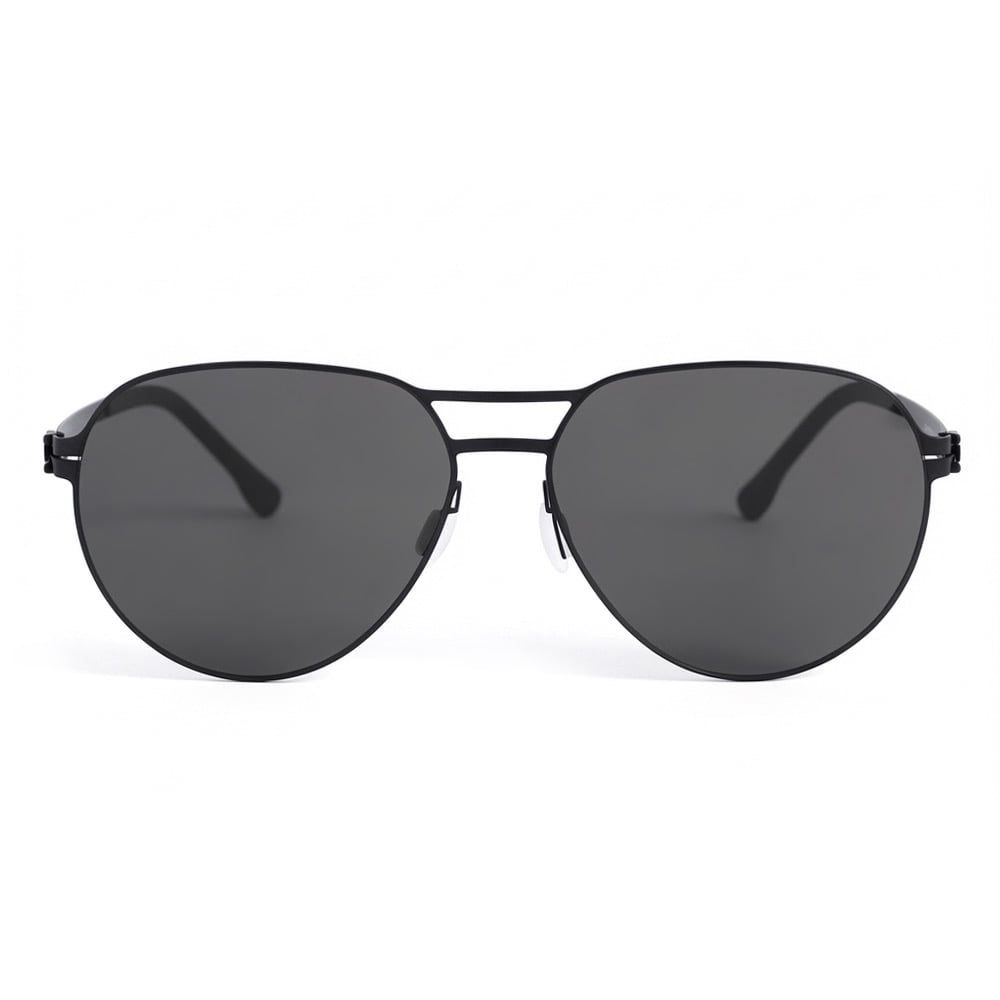 Silas Lunettes de soleil Aviateur Noires