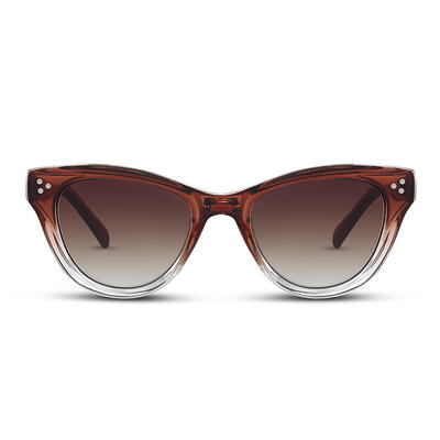 Jeulia "Rambler" Cat Eye Brown Gradient Women's Sunglasses