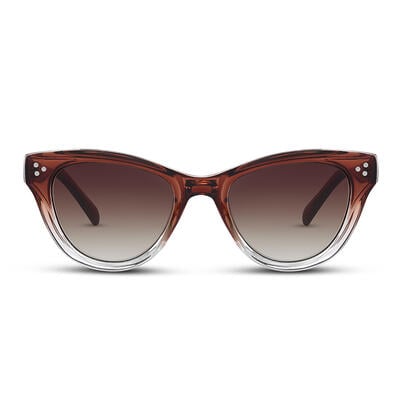 Jeulia "Rambler" Cat Eye Brown Gradient Women's Sunglasses