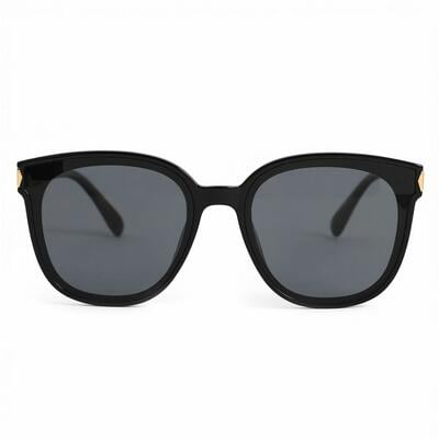 Leo Black Square Sunglasses