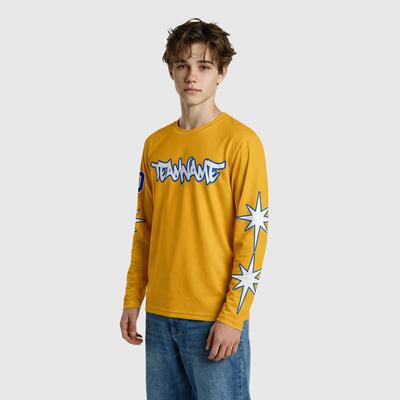 Custom Gold T-Shirt-Pittsburgh-Inspired Fan Tee with Personalized Name & Number