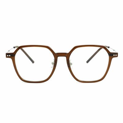Aria Brown Geometric Glasses