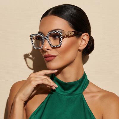 Nydia Black Square Glasses