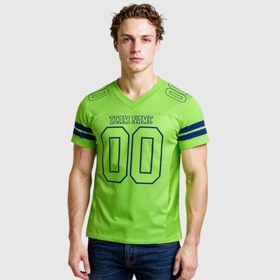 Elite Neon Green Football Jerseys - Full Team Customization Premium quality jerseys with reinforced stitching
